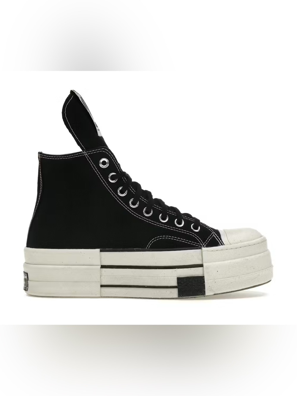 Converse DRKSHDW (Rick Owens) High-Top Canvas Platform Sneaker Size 6.5 Women’s